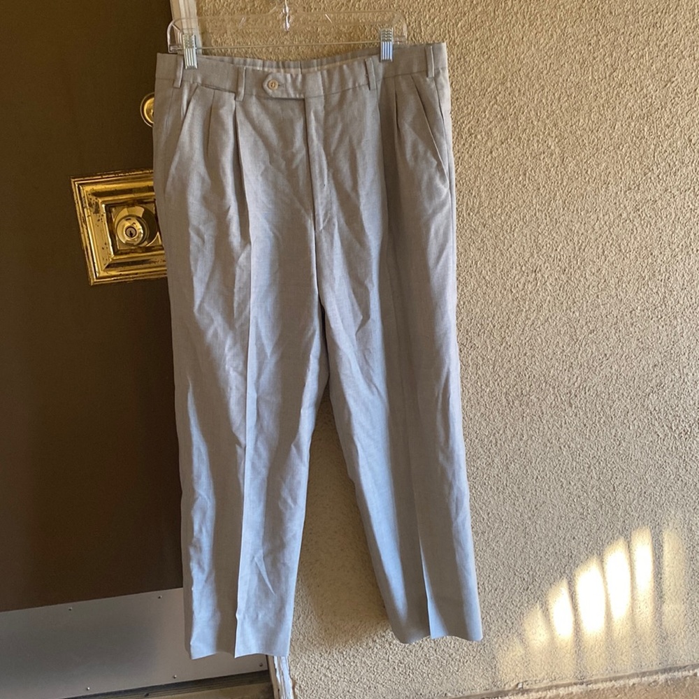 Men’s Vintage Fred Hayman Beverly Hills Made in Italy Gray Trousers🇮🇹🩶